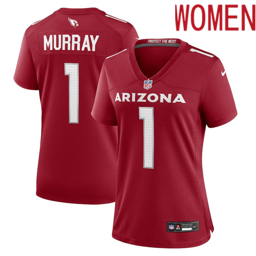 Women Arizona Cardinals 1 Kyler Murray Nike Cardinal Game Player NFL Jersey